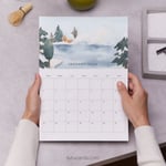January 2026 Calendar – Nature Illustration | Winter Theme 01 preview 2
