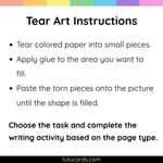 Penguin Tear Art Activity | Winter Craft | Fine Motor preview 4