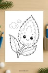 Plume Celosia Flower Coloring Page for Kids | Printable Garden Bloom Art PDF | US Letter | TutuCards Nature Series preview 4