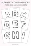 Alphabet Coloring Pages – Uppercase Letters A–Z Printable for Toddlers & Preschoolers preview 4