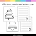 Christmas Tree Craft Book | No-Prep Holiday Coloring & Writing Activity preview 3