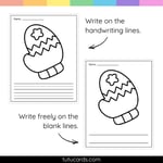 Mitten Tear Art Activity | Winter Craft | Fine Motor preview 3