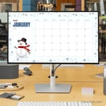 Snowy Blue – 2026 January Calendar 001 preview 2