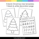Christmas Tree Craft Book | No-Prep Holiday Coloring & Writing Activity preview 2