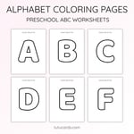 Alphabet Coloring Pages – Uppercase Letters A–Z Printable for Toddlers & Preschoolers preview 1