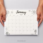 Minimal Celebration – 2026 January Calendar preview 2