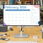 Wide Blue & Purple Nature – 2026 Calendar | Minimal Landscape Design preview 2