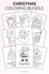 20 Christmas Coloring Pages for Kids | Cute Holiday Coloring Pack | Printable PDF preview 5