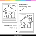 Gingerbread House Tear Art Activity | Christmas Craft | Fine Motor preview 3