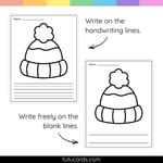 Winter Hat Tear Art Activity | Winter Craft | Fine Motor preview 3