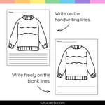 Sweater Tear Art Activity | Winter Craft | Fine Motor preview 3