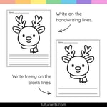 Christmas Reindeer Tear Art Activity | Christmas Craft | Fine Motor preview 3