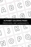 Alphabet Coloring Pages – Uppercase Letters A–Z Printable for Toddlers & Preschoolers preview 5