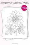 Passionflower Coloring Page for Kids | Printable Exotic Flower Art PDF | US Letter | TutuCards Nature Study Series preview 3