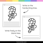 Candy Cane Tear Art Activity | Christmas Craft | Fine Motor preview 3