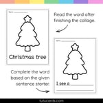 Christmas Tree Tear Art Activity | Christmas Craft | Fine Motor preview 2