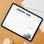 Snowy Forest Cabin – 2026 January Calendar preview 3