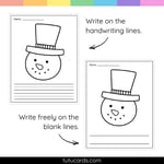 Snowman Tear Art Activity | Winter Craft | Fine Motor preview 3