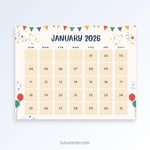 Celebrate January–2026 Calendar-02 preview 1