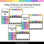 Colorful Classroom Calendar Set with Weather, Seasons, Days & Dates preview 4