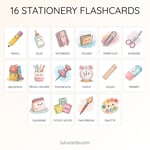 20 Cute Colorful Kitchen & Tableware Flashcards | Printable Cards | 3.5x5 inch | Kids Learning & Classroom Decor (Copy) (Copy) preview 2