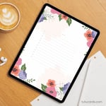 2026 Calendar Printable Download | Cute Pink and Purple Floral Watercolor Vertical Calendar | To-Do List & Notes Pages Included | Letter Size | Aesthetic Planner preview 6