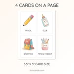 20 Cute Colorful Kitchen & Tableware Flashcards | Printable Cards | 3.5x5 inch | Kids Learning & Classroom Decor (Copy) (Copy) preview 3