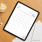 2026 Calendar Printable Download | Pink Watercolor Floral Vertical Calendar | To-Do List & Notes Pages Included | Letter Size | Planner & Wall Decor preview 5