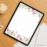 2026 Calendar Printable Download | Soft Pastel Botanical Flowers & Butterflies Watercolor Vertical Calendar | To-Do List & Notes Pages Included | Letter Size | Aesthetic Planner preview 6