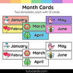 Colorful Classroom Calendar Set with Weather, Seasons, Days & Dates preview 7