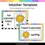 Colorful Classroom Calendar Set with Weather, Seasons, Days & Dates preview 3