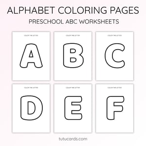 Alphabet Coloring Pages – Uppercase Letters A–Z Printable for Toddlers & Preschoolers - coloring_pages